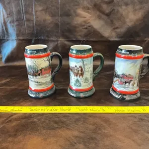Budweiser steins