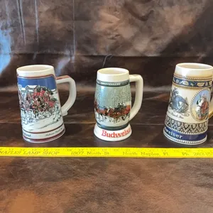 Budweiser steins