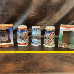 Budweiser steins