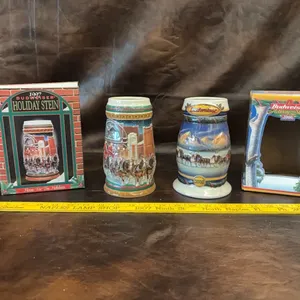 Budweiser steins