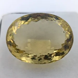 93.55ct Natural Lemon Quartz Oval Cut Gemstone