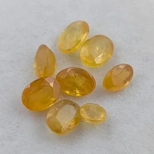 8.29ct Natural Kashmir Yellow Sapphire Lot (8 Stones)