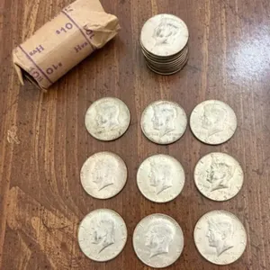 18+/- 1965 Kennedy Half Dollars, (2) 1966