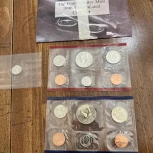 The United States Mint 1996 Uncirculated Coin Set