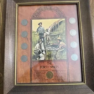The Forty Niners Framed Liberty Head Nickel Set