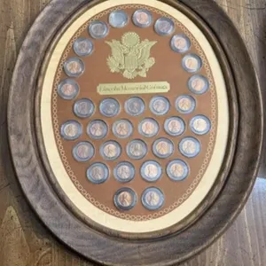Vintage Framed Collection of Lincoln Memorial