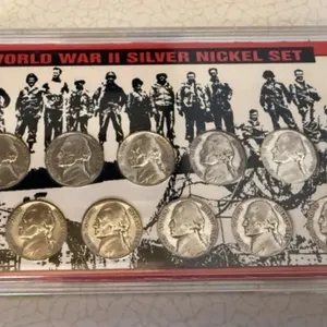 World War II Silver Nickel Set