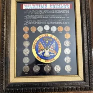 Wartime Coinage Framed Set