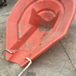 Heavy Duty Orange Grain Auger Hopper. #C