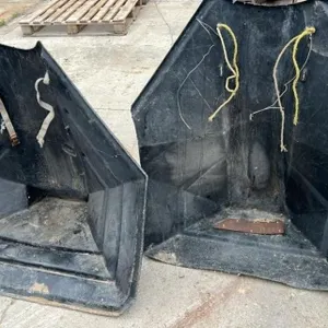 2 Grain Auger Hoppers. #C.