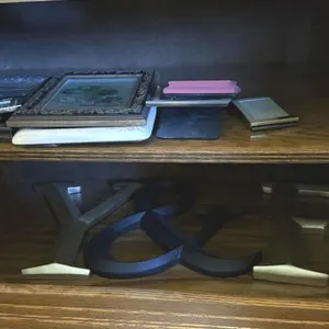 Assorted Picture Frames and Decorative Letters