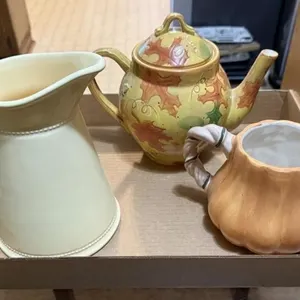 Ceramic Pitcher and Teapots