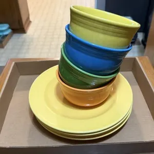 Fiesta Style Plates and Bowls Set