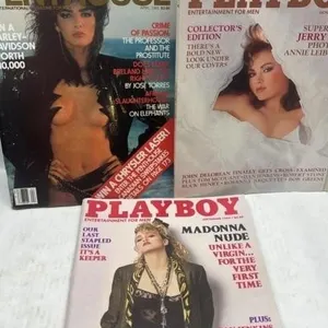 Playboy & penthouse adult magazine lot