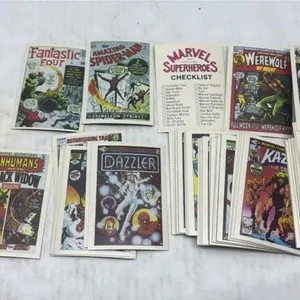 Vintage 1984 Marvel Superheroes comic card lot