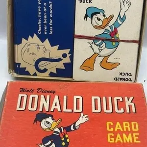 Antique Donald Duck Card Game with box