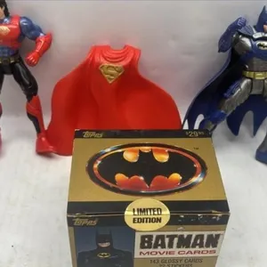 Vintage Batman cards sealed box action figure lot