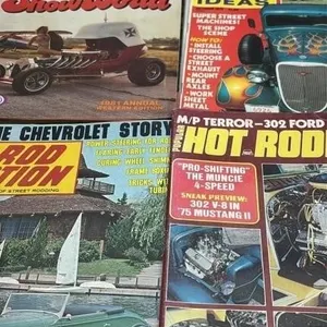 Vintage Hot Rod Car Magazine lot