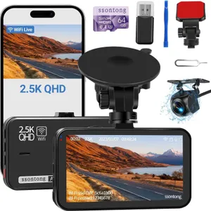 New $70 Dash Cam Front and Rear Camera, Dash...