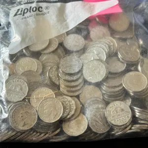 (350) Cdn Geo, VI $.05 Coins