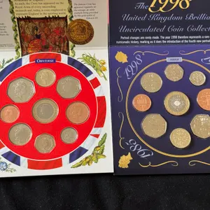 (2) 1997 & 1998 U.K., B.U. Coin Collections