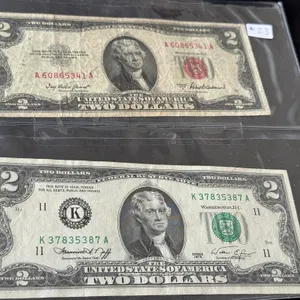 (2) 1953 & 1976, U.S. $2 Bank Notes