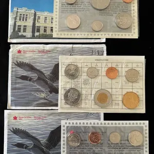 1987, 1997 & 2009 Cdn UNC Coin Sets
