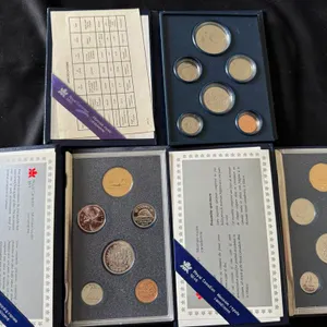 1984, 1989 & 1991 Cdn Specimen Coin Sets