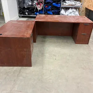 Wood 2-Piece Desk