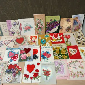 Early to Mid-20th Century Holiday & Sentiment Greeting Card Collection—Mother, Father, Spouse, Famil