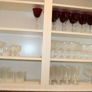 Crystal Drinkware & Cranberry Stemware