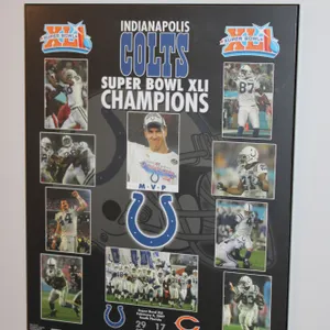 Indianapolis Colts Super Bowl Poster