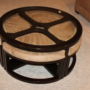 Coffee Table & Ottoman Set