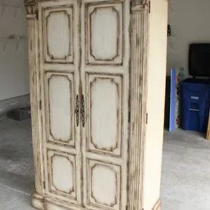 French Provincial Media Armoire Cabinet