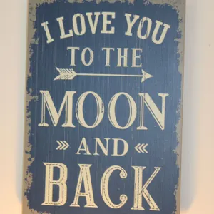 Moon And Back Sign