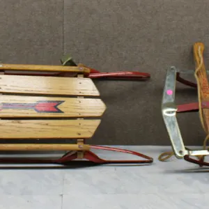 Flexible Flyer Wooden Snow Sleds