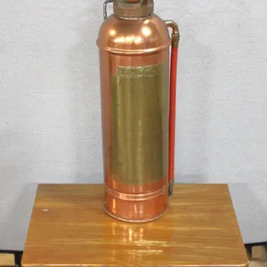 Copper Fire Extinguisher Lamp and Lane Nightstand