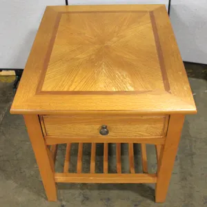 Stanley Furniture Wood End Table with Drawer