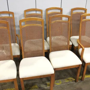 8 Cane Back Dining Chairs