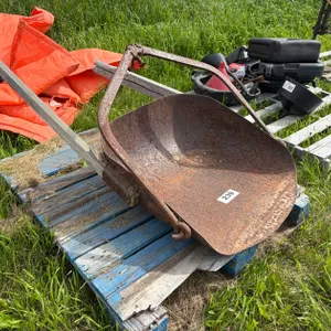 Vintage Horse-Drawn Steel Slip Scraper