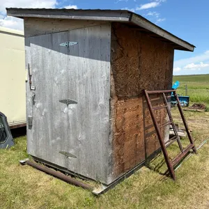 Plywood Storage Shed w/ Contents