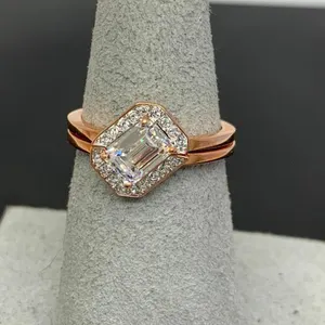 Swarovski Rose Gold Tone Wedding Set
