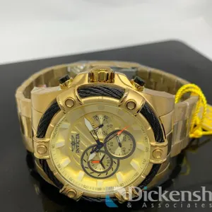 Invicta Bolt Men's Watch Gold Tone Chronograph
