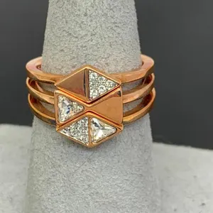 Swarovski Rose Gold Tone Wedding Set