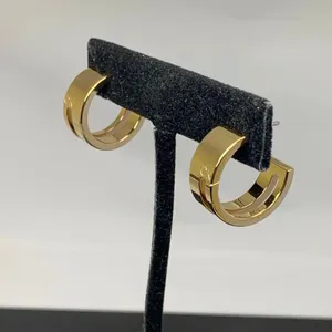Calvin Klein Gold Tone Hoop Earrings