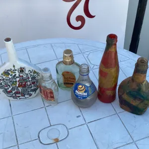 Six Decorative and Vintage Bottles
