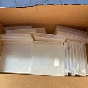 20 Clear Plastic CD/DVD Cases