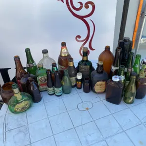 Empty Glass Bottles Various Brands