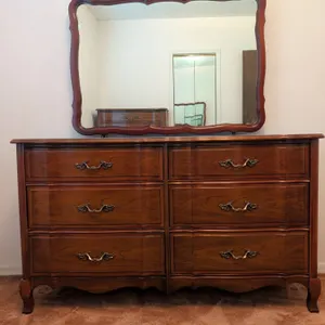 Malcom Solid Cherry Chest of Drawers w/ Mirror