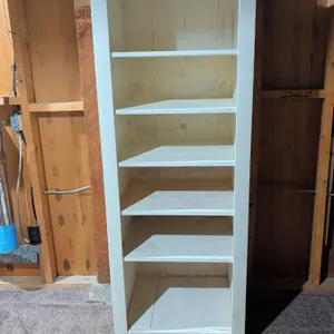6ft Handmade Painted Wood Utility Shelf